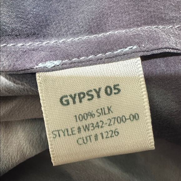 Anthropologie Dip-Dyed Tulip Silk Dress By Gyps 05, High-Low Adorable Size Small - Picture 13 of 13